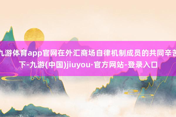 九游体育app官网在外汇商场自律机制成员的共同辛苦下-九游(中国)jiuyou·官方网站-登录入口