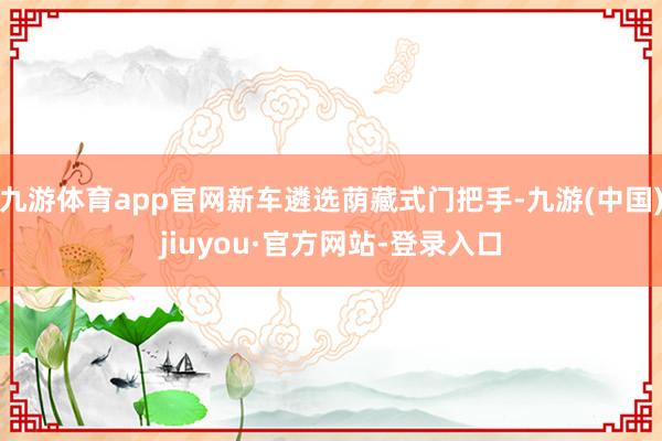 九游体育app官网新车遴选荫藏式门把手-九游(中国)jiuyou·官方网站-登录入口